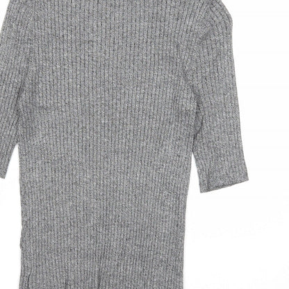 Womens UK Size 10 Marks and Spencer Grey Pullover Jumper