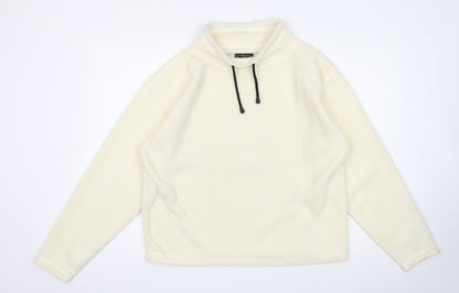 Womens UK Size M Preworn White Pullover Jumper