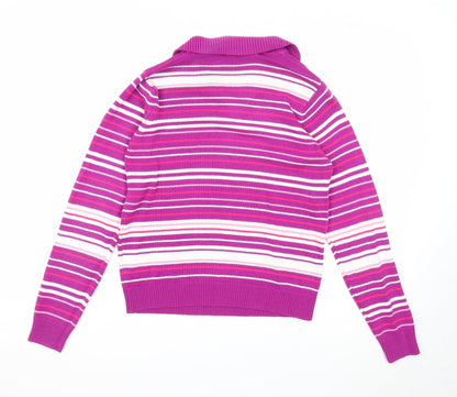 Womens UK Size S EWM Purple Pullover Jumper