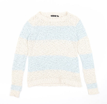 Womens UK Size 10 Brave Soul Ivory Pullover Jumper