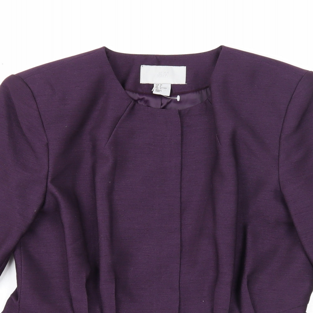 Womens UK Size 10 H&M Purple Jacket
