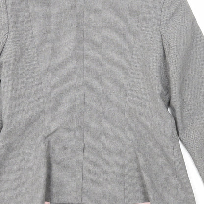 Atmosphere Womens Grey Polycarbamide Jacket Blazer Size 12
