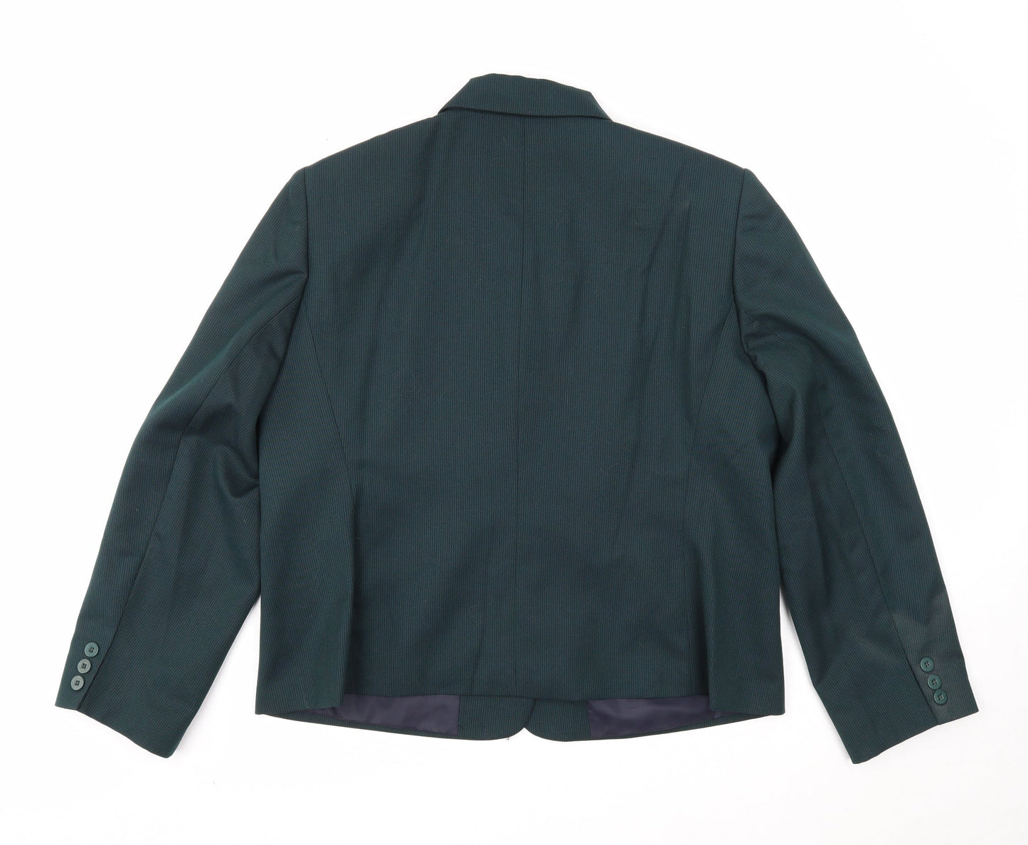Womens UK Size 18 Preworn Petites Green Blazer