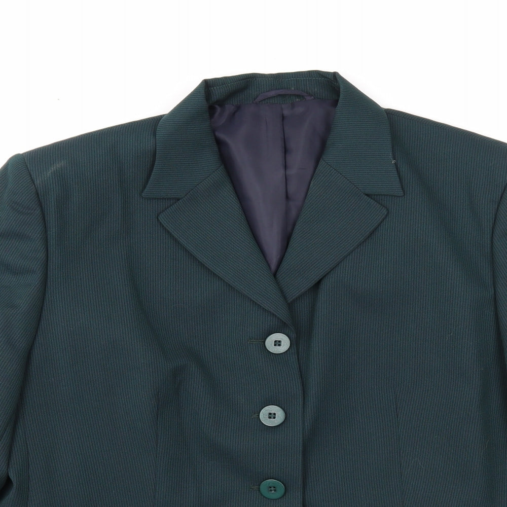 Womens UK Size 18 Preworn Petites Green Blazer