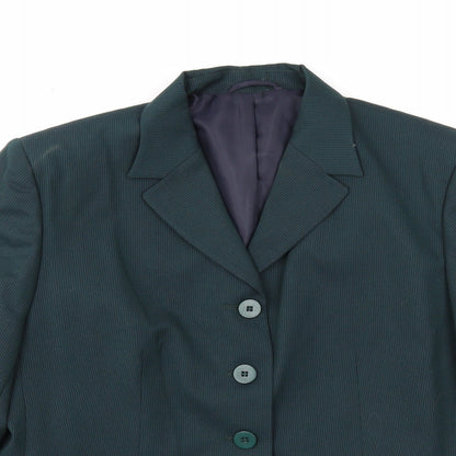 Womens UK Size 18 Preworn Petites Green Blazer