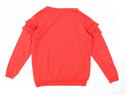 Womens UK Size 8 NEXT Red Pullover Sweatshirt