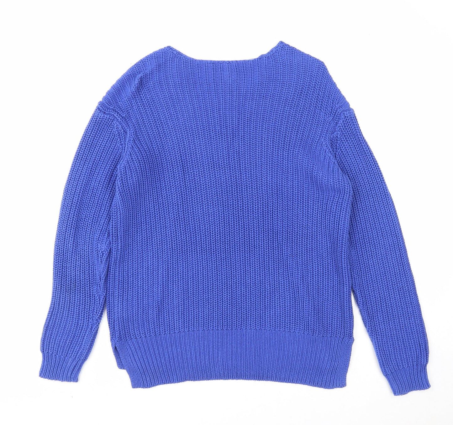 Womens UK Size 10 Divided Blue Pullover Jumper