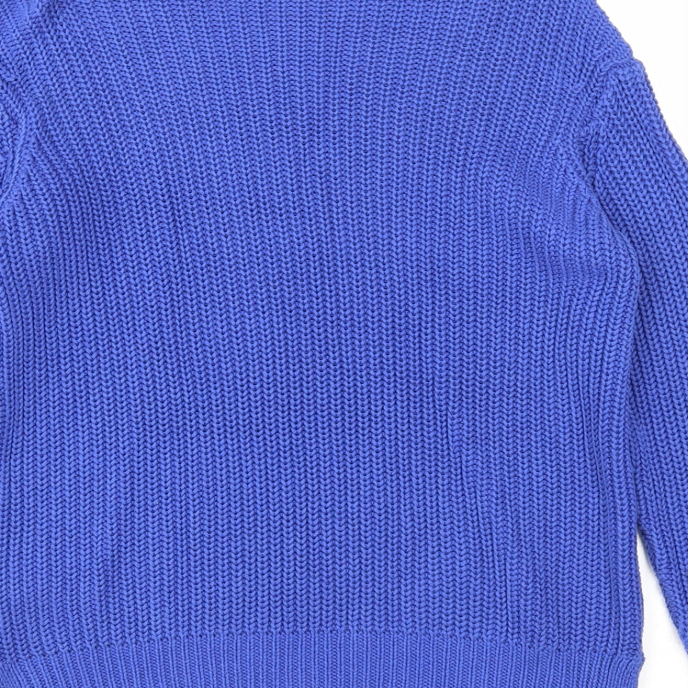 Womens UK Size 10 Divided Blue Pullover Jumper