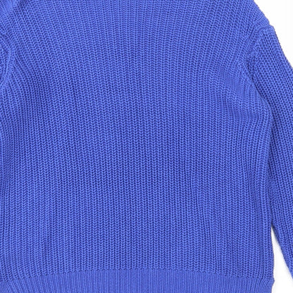 Womens UK Size 10 Divided Blue Pullover Jumper