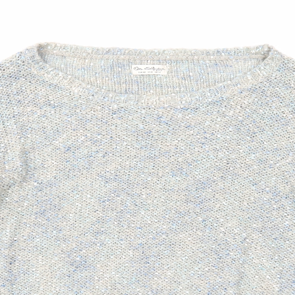 Womens UK Size 12 Miss Selfridge Blue Pullover Jumper