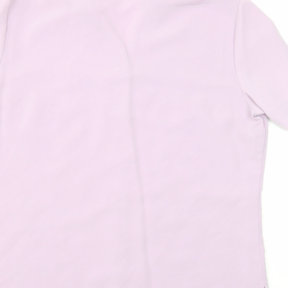 Womens UK Size 12 EWM Purple Basic T-Shirt