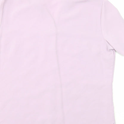 Womens UK Size 12 EWM Purple Basic T-Shirt