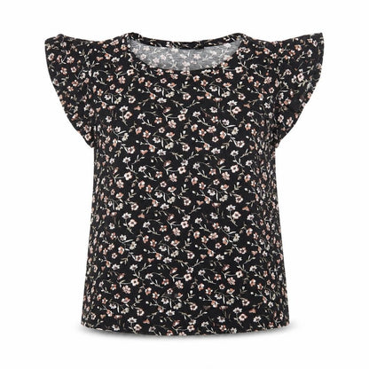 Womens UK Size M Body Flirt Black Basic T-Shirt