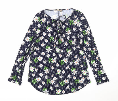 Womens UK Size S Poetic Soul Blue Basic Blouse