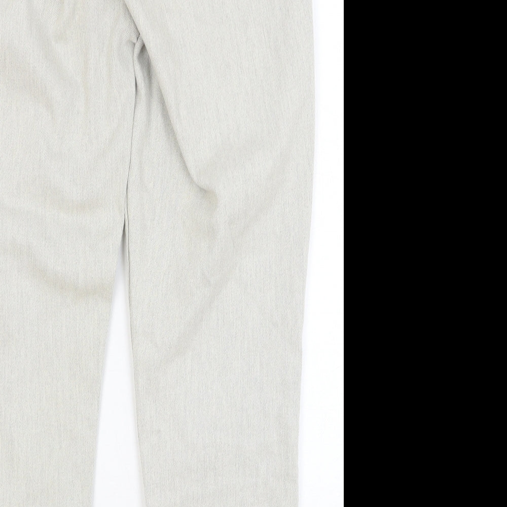 Topshop Womens Grey Cotton Straight Jeans Size 30 in Regular Button