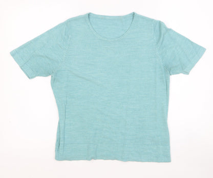 Womens UK Size 12 Marks and Spencer Green Pullover Jumper