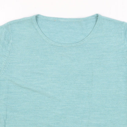 Womens UK Size 12 Marks and Spencer Green Pullover Jumper
