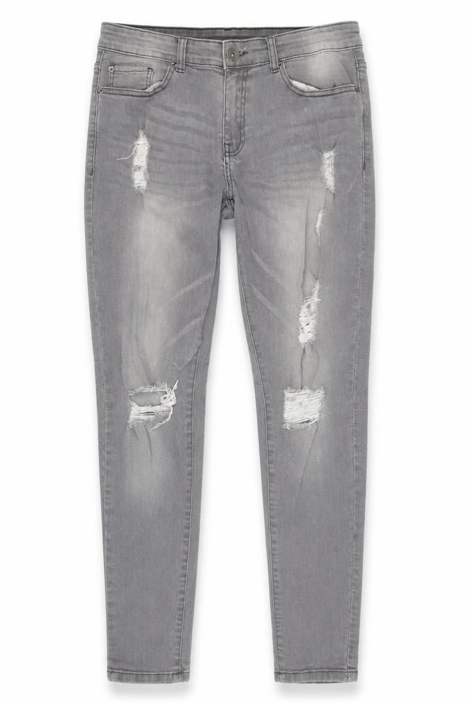 Womens UK Size 32 in Preworn Regular Fit Skinny Grey Jeans
