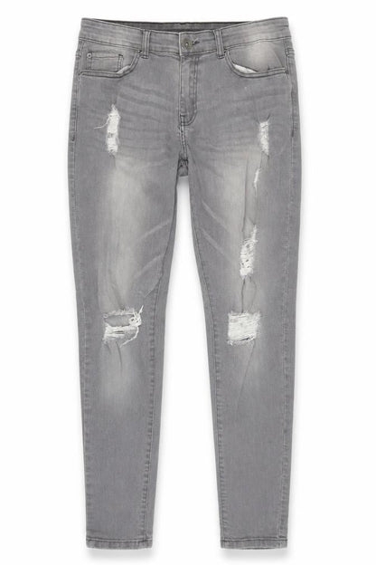Womens UK Size 32 in Preworn Regular Fit Skinny Grey Jeans