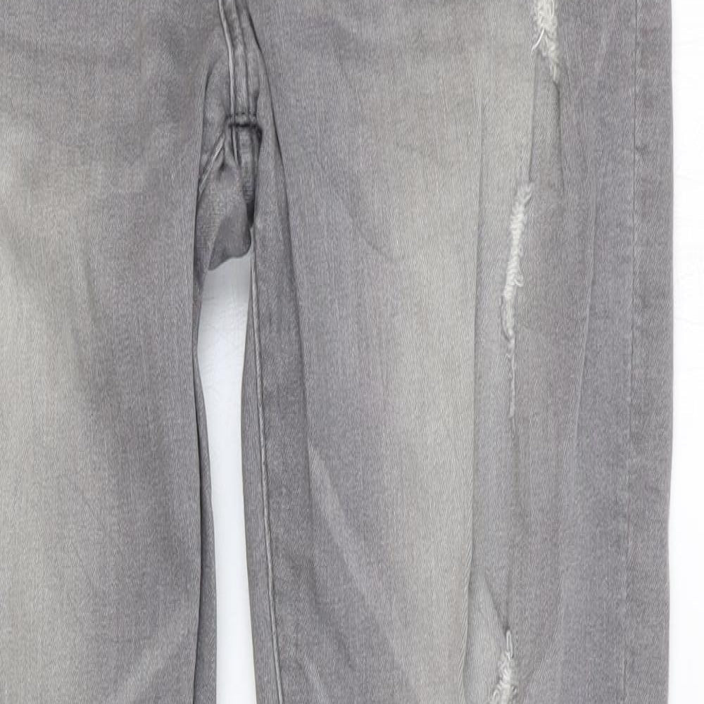 Womens UK Size 32 in Preworn Regular Fit Skinny Grey Jeans