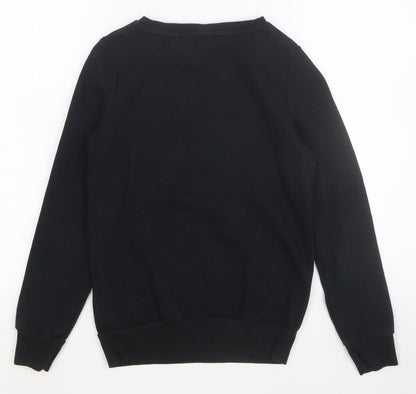 Primark Boys Black Cotton Pullover Sweatshirt Size 11-12 Years Pullover - BFF