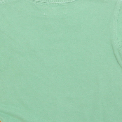 Early Days Boys Green Cotton Basic Polo Size 18-24 Months Collared Pullover