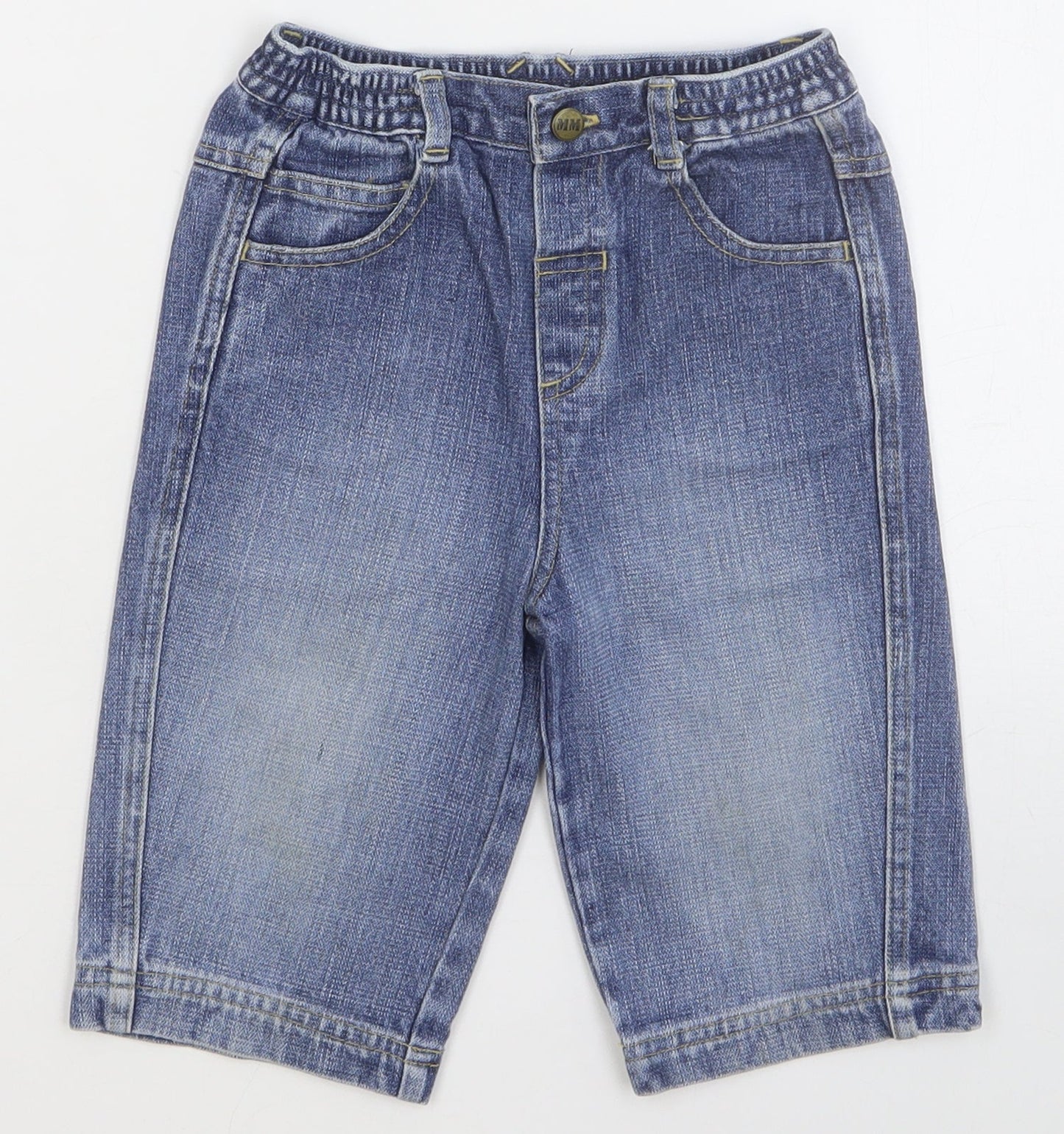 Preworn Boys Blue Chlorofibre Jogger Jeans Size 18-24 Months L50 cm Button