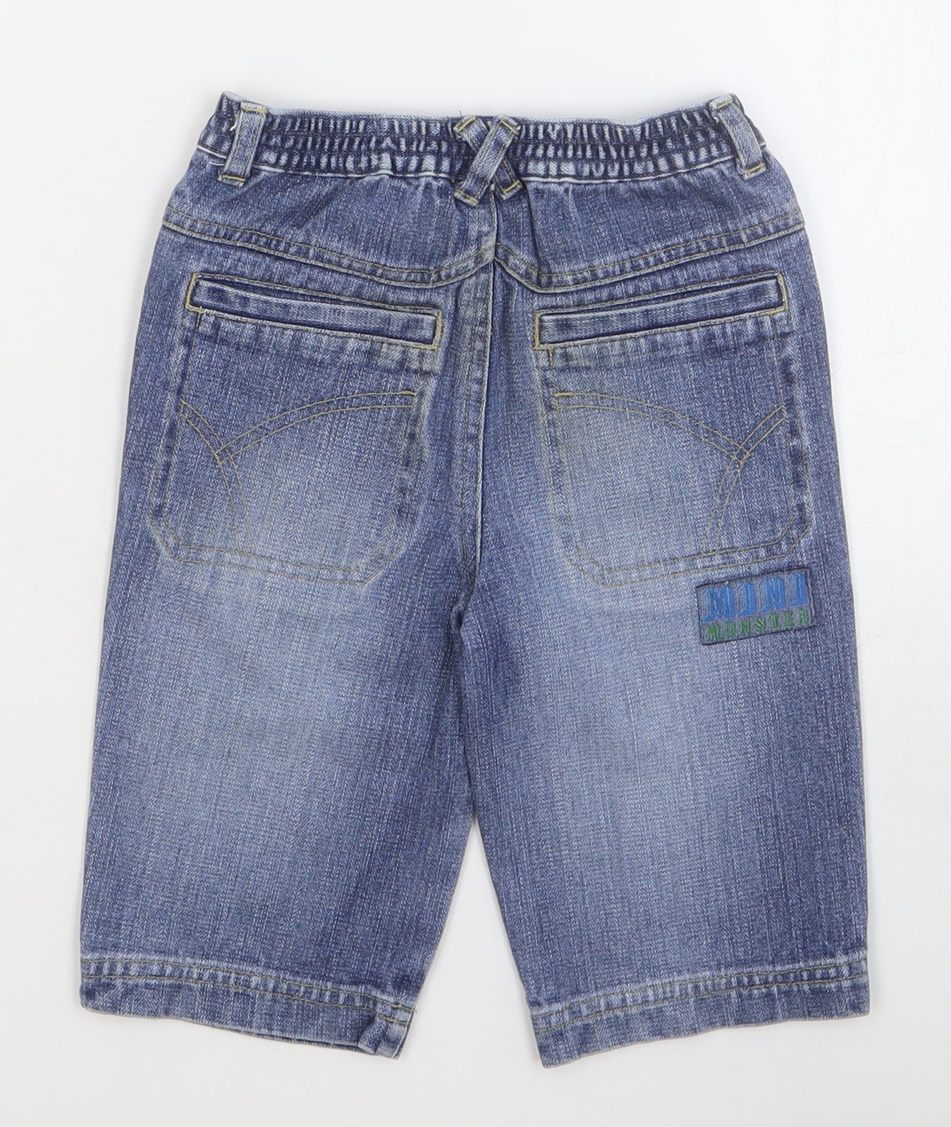 Preworn Boys Blue Chlorofibre Jogger Jeans Size 18-24 Months L50 cm Button