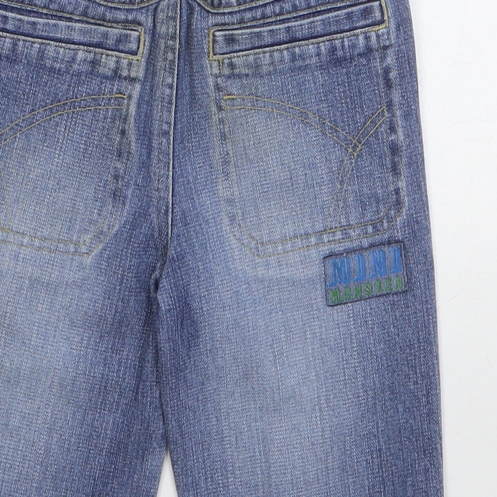 Preworn Boys Blue Chlorofibre Jogger Jeans Size 18-24 Months L50 cm Button
