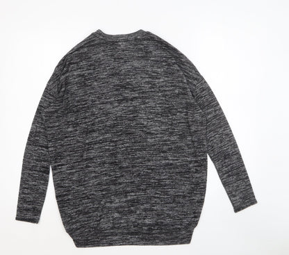 Wilfred Womens Grey V-Neck Cotton Pullover Jumper Size L