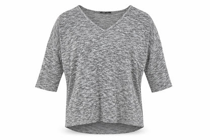 Womens UK Size S New Look Grey Basic Blouse