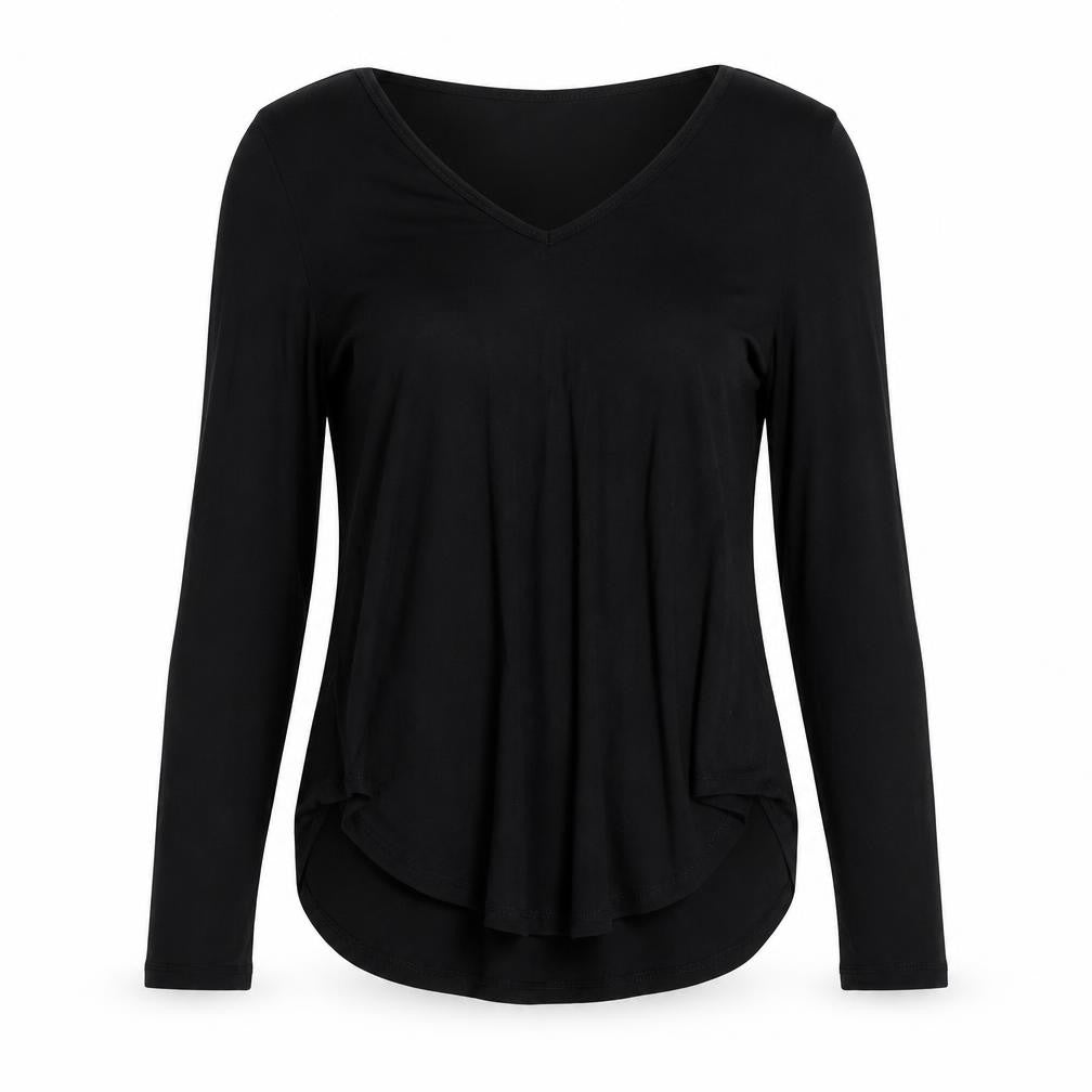 Womens UK Size S Cherokee Black Basic Blouse