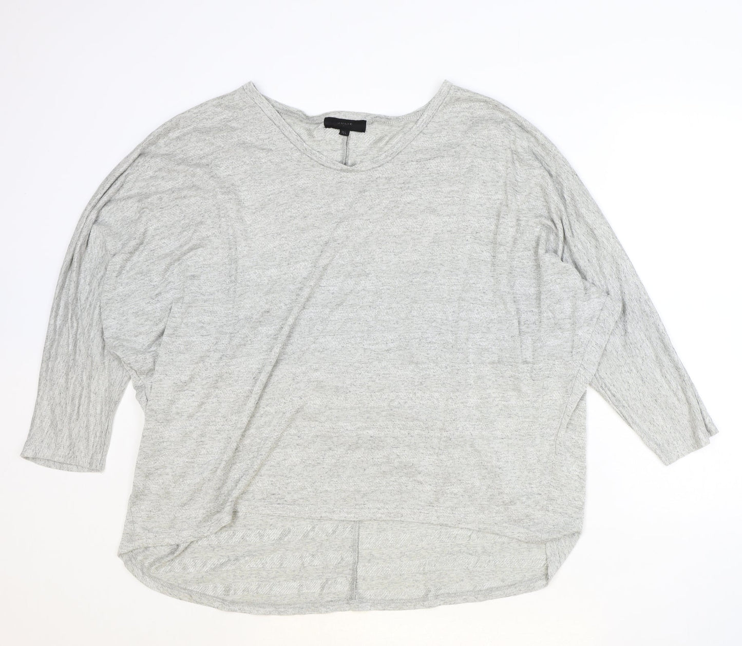 Womens UK Size M JULIE Grey Basic Blouse