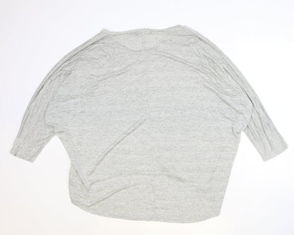 Womens UK Size M JULIE Grey Basic Blouse