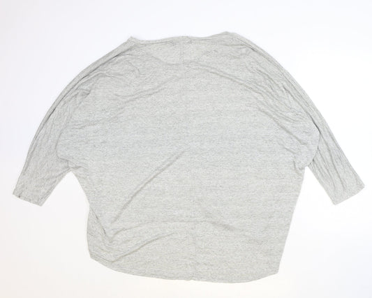 Womens UK Size M JULIE Grey Basic Blouse