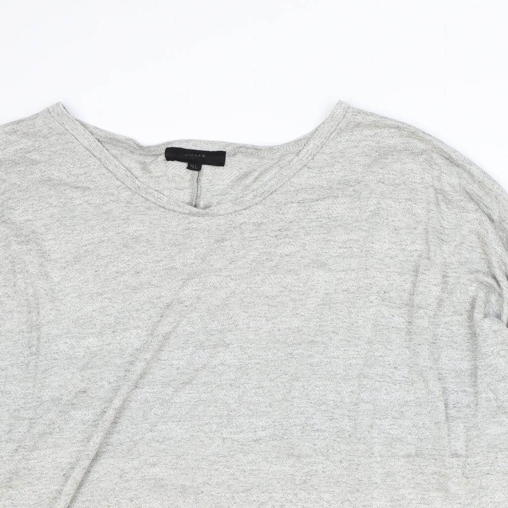 Womens UK Size M JULIE Grey Basic Blouse
