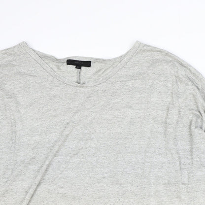 Womens UK Size M JULIE Grey Basic Blouse