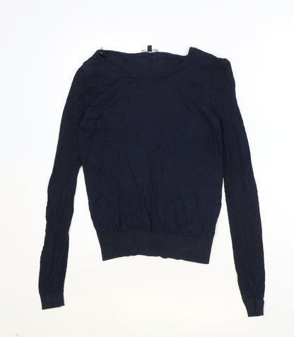 Womens UK Size 8 Warehouse Blue Pullover Jumper