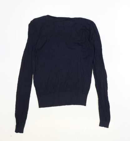 Womens UK Size 8 Warehouse Blue Pullover Jumper