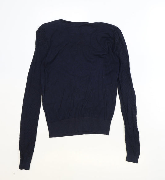 Womens UK Size 8 Warehouse Blue Pullover Jumper