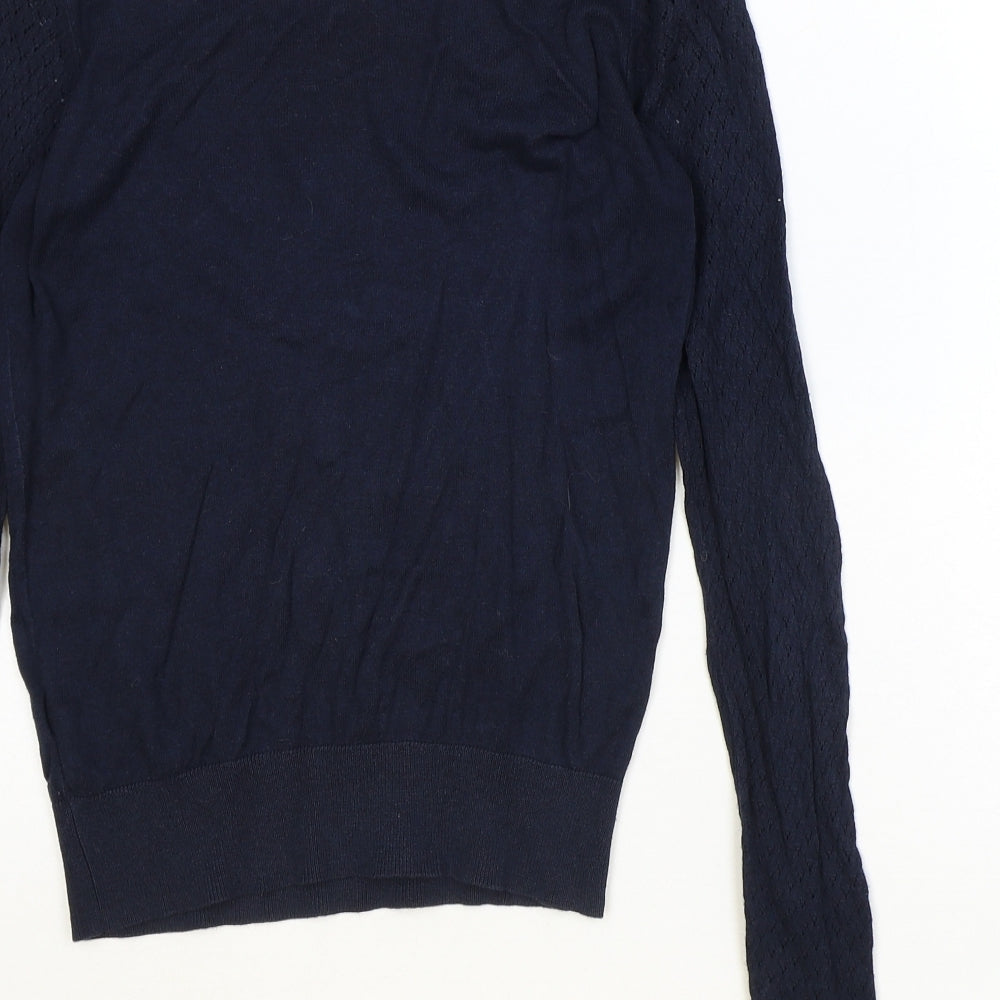 Womens UK Size 8 Warehouse Blue Pullover Jumper