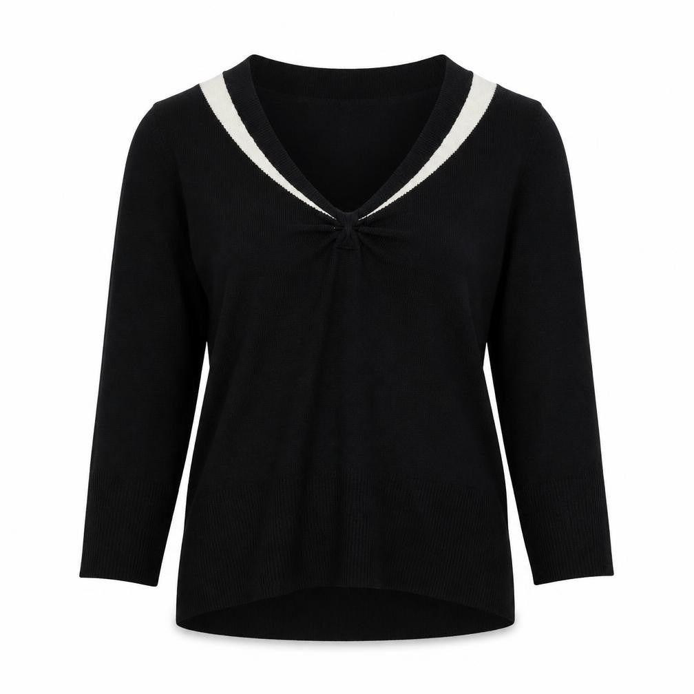 Womens UK Size M Preworn Black Pullover Jumper