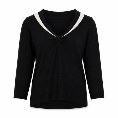 Womens UK Size M Preworn Black Pullover Jumper