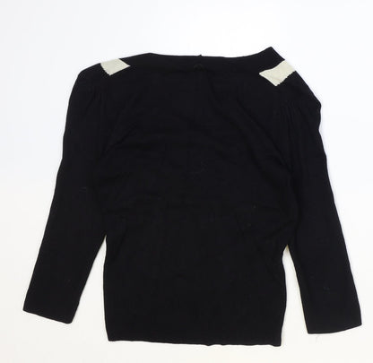 Womens UK Size M Preworn Black Pullover Jumper