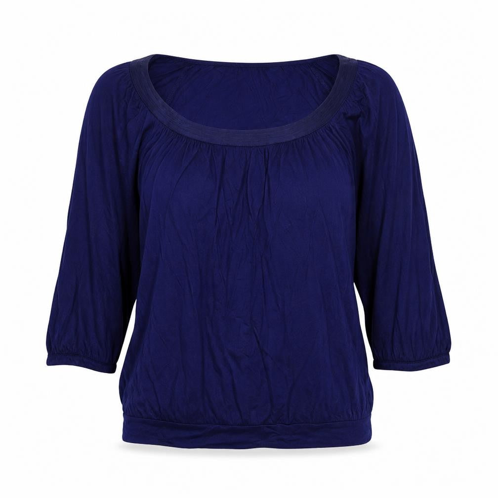 Womens UK Size L H&M Blue Basic Blouse