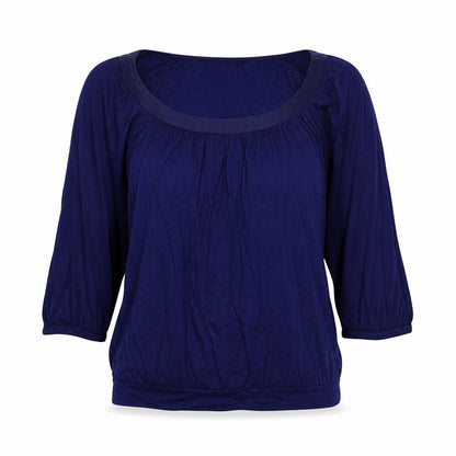 Womens UK Size L H&M Blue Basic Blouse
