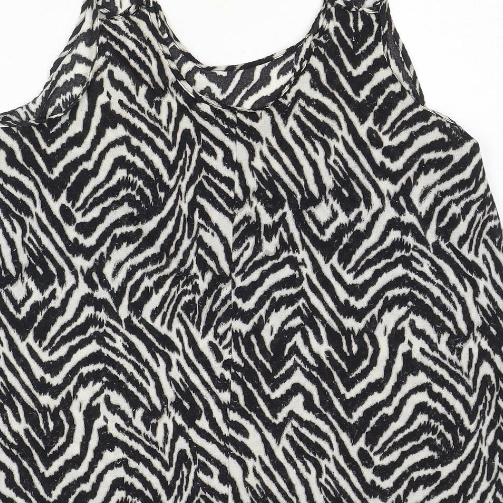 Womens UK Size M H&M Black Basic Tank