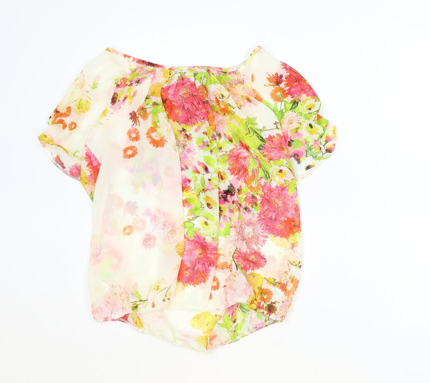 Womens UK Size S Wallis Multicoloured Basic Blouse