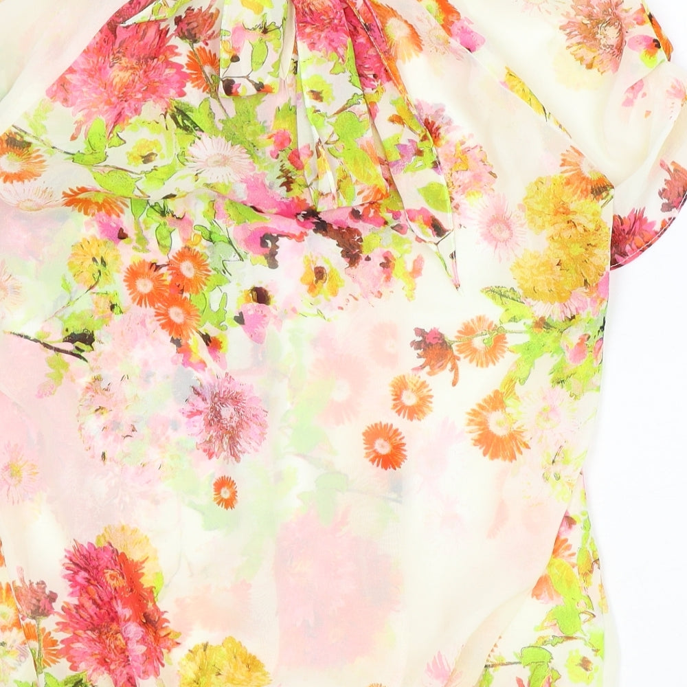 Womens UK Size S Wallis Multicoloured Basic Blouse