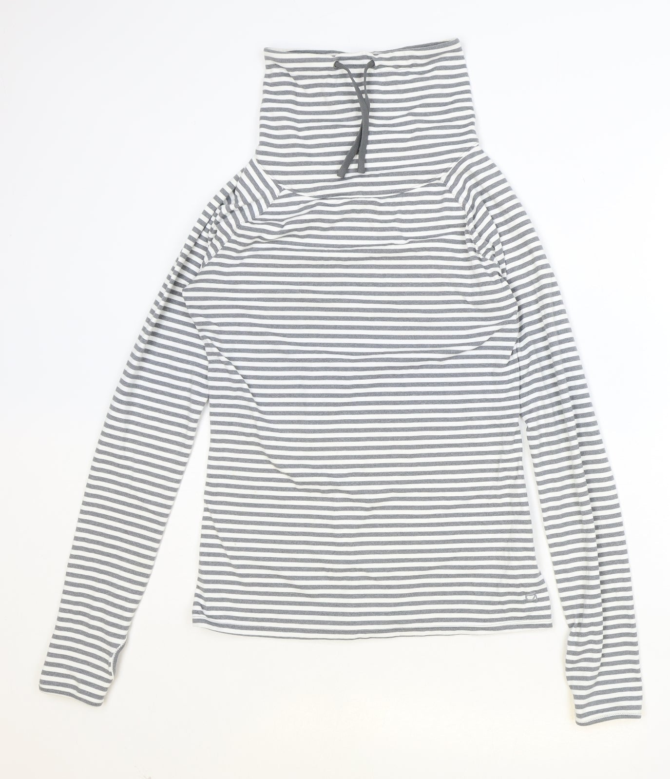 Gap Womens Grey Striped Polyester Pullover Sweatshirt Size S Pullover